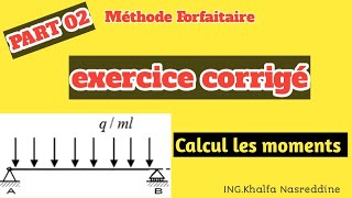 02  Poutre à deux travées  Calcul les moments  MéthodeForfaitaire  BAEL91 CBA93 [upl. by Asilahs709]