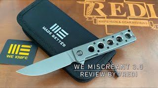 WE Knives Miscreant 30 Review  The Ultimate Urban EDC [upl. by Schwejda]