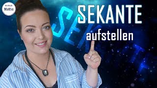 Sekante  Erklärung Beispiel und Tipps by einfach mathe [upl. by Allyson531]