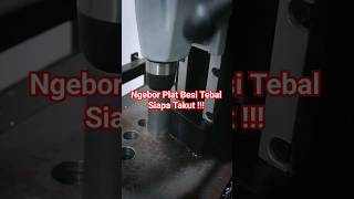 Ngebor besi tebal makin asik pakai mesin bor magnet BDS MaBasic 35 magneticdrill bormagnet [upl. by Granlund]