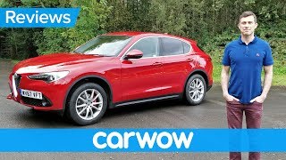 Alfa Romeo Stelvio SUV 2018 review  carwow Reviews [upl. by Ebbie]