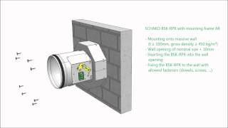 SCHAKO BSKRPR with mounting frame onto massive wall [upl. by Einatsed]