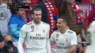 Atletico Madrid vs Real Madrid 13  Gareth Bale goal 292019 [upl. by Nylodam]