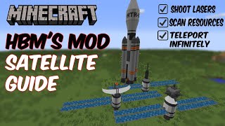 How to Use Satellites in Minecraft  HBMs Mod SATELLITE GUIDE  XENIUM Resonator Satellite [upl. by Einwahr]