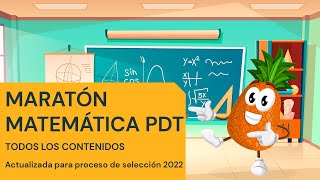 Maratón TODOS LOS CONTENIDOS Matemática PDT [upl. by Seldan]