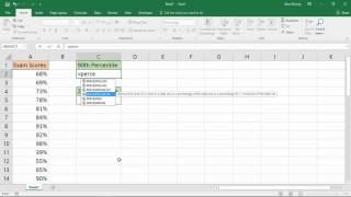 Excel PERCENTILEINC Function  Calculate the 90th Percentile [upl. by Aizti40]