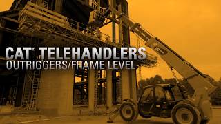 Cat® Telehandler Outriggers Level [upl. by Rehtse]