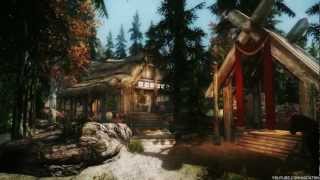 TES V  Skyrim Cabin  In The Woods Liliths Slayer [upl. by Anialem]