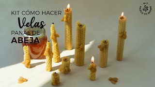 Descubre como hacer Velas con Planchas de Cera de Abeja con el Kit de Gran Velada velasceradeabeja [upl. by Nave195]