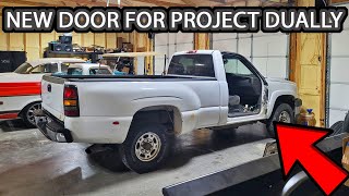 Single Cab Dually Build Part 4 Replacing the Door [upl. by Nueoht842]