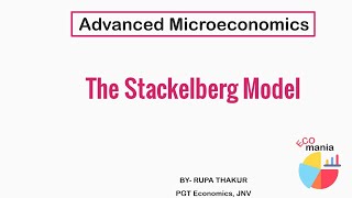 The Stackelberg Model  Advanced Microeconomics  ECO mania [upl. by Ahcropal]