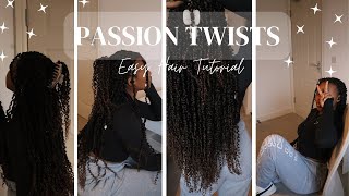 Doing my Own Passion Twists for the First Time  How To Step by Step ✂ [upl. by Willi]