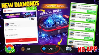 2 Best trick free diamond in free fire  how to get free diamond top up  Free Fire Diamond Website [upl. by Sawyor705]