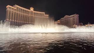 Bellagio Fountains • Rondine al Nido Luciano Pavarotti [upl. by Betz]