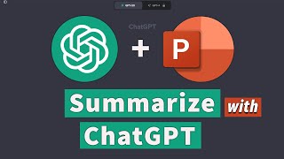 How to Summarize TextHeavy Notes Presentations and Videos with ChatGPT and PowerPoint [upl. by Arikal]