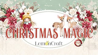 Nowa kolekcja Lemoncraft  Świąteczne papiery do scrapbookingu  Lemoncraft Christmas Magic [upl. by Aizahs]