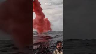 Smoke at sea to rescue their friends military 구조신호 헬기 rescue reaction real [upl. by Ahsined79]