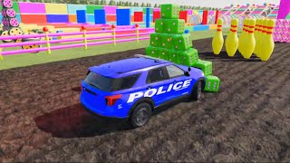 TRANSPORTING PIXAR CARS amp FRUITS WITH COLORED amp JOHN DEERE vs CLAAS vs TRACTORS  BeamNGdrive 202 [upl. by Tiedeman]