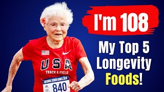 Julia Hawkins 108 yr old I eat TOP 5 Food amp dont get old Antiaging Benefits [upl. by Llebiram745]