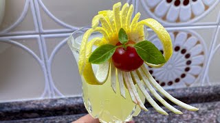 Lemon garnish for mocktail food art food decoration ideas [upl. by Vlada314]