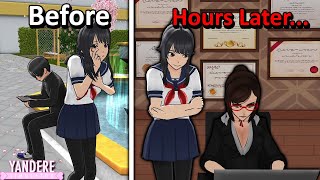 WHAT HAPPENS IF YOU STAY NEXT TO SENPAI FOR TOO LONG  Yandere Simulator Myths [upl. by Nofpets856]