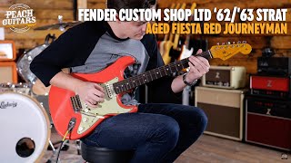 No TalkingJust Tones  Fender Custom Shop LTD 6263 Strat Journeyman Aged Fiesta Red [upl. by Annayoj]