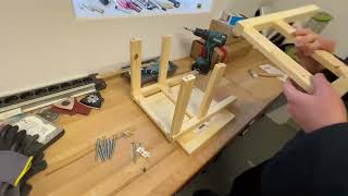 How to assemble an ODDVAR stool  Ikea furniture instruction [upl. by Leuqcar]