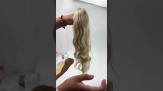 Fashion style claw ponytail clip hair extensions virgin human hair hairstyle hairextensions [upl. by Rusty]