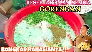 RENYAH GURIH 😍😍😍 RESEP ADONAN GORENGAN RENYAH TAHAN LAMA‼️UNTUK SEMUA GORENGAN 😎 [upl. by Rawde685]