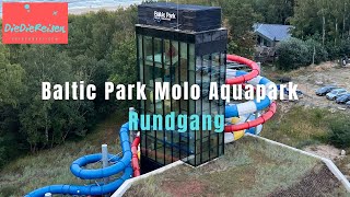 Baltic Park Molo Aquapark by Zdrojowa  SwinoujscieSwinemünde  4K  Water Slides  Wasserrutschen [upl. by Meredi]