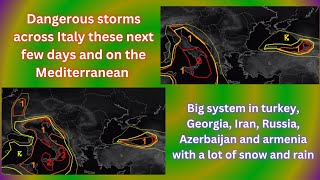 Severe weather forecast for the storms in Italy and other parts of Europe amp Asia October 18th  22nd [upl. by Carl]