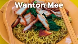 Wanton Mee in Singapore with Extra Sambal [upl. by Nuhsal82]