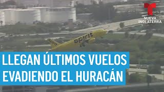 Comienzan a llegar últimos vuelos de la Florida intentando evadir el huracán Milton [upl. by Maynard]