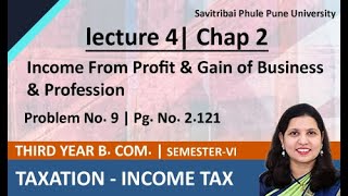 How to calculate Taxable Income from Business  Chapter 2 Problem No 9 Pg No 2121 [upl. by Alick789]