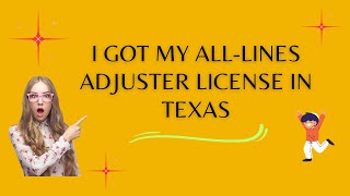 I got my Alllines adjuster license in Texas 2023 [upl. by Biegel]