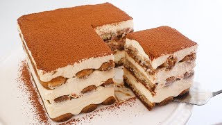 No eggs No flour How to make tiramisu in 10 minutes Extremely easy and delicious [upl. by Hose]