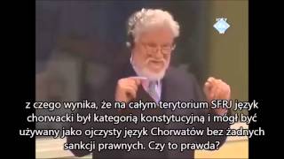 „Dundo Marojequot w Hadze  Slobodan Praljak i prof Fahrudin Rizvanbegović [upl. by Tterej]