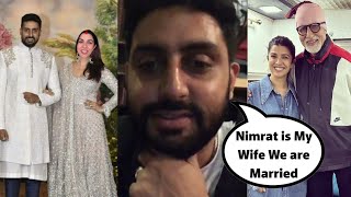 Abhishek Bachchan Accepted Nimrat Kaur Relationship as Bahu of Amitabh Bachchan😱 [upl. by Htnnek]