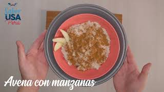 Avena con manzana ¿Cómo preparar un desayuno saludable [upl. by Ainesej779]