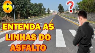 Sinalização Entenda As Linhas No Asfalto Fácil [upl. by Leorsiy]