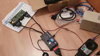 Vvdi2 vs cas4 obd  bench km reset [upl. by Ecirtal]