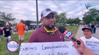 Pobladores de Baracoa protestan exigiendo bordos y terminan desalojados por tanqueta de agua [upl. by Lachus]