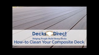 How To Clean Composite Decking [upl. by Brear]