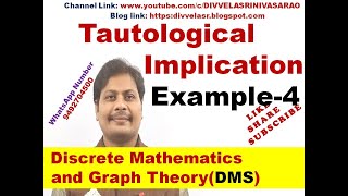 Tautological Implication  Tautological Implication in Discrete Mathematics  DMS  MFCS  DMGT [upl. by Zoeller]