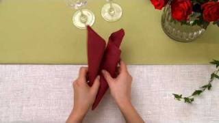 Napkin folding from Duni  Cone [upl. by Enomas]