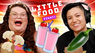 Kristin And Jen Compete To Make The Best Smoothie  Little Food Fight  Kitchen amp Jorn [upl. by Yellas939]