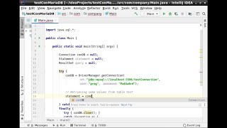 Connecting to a MariaDBMySQL using Java [upl. by Nallid]