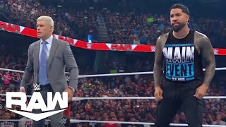 Cody Rhodes Gets Help From Jey Uso Sami Zayn Kevin Owens  WWE Raw Highlights 92523  WWE on USA [upl. by Modla]