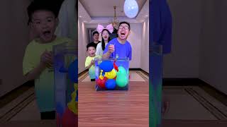 Balloon Popping Challenge So Exciting Who Is The Most Unlucky Funnyfamily Partygames [upl. by Adlai]