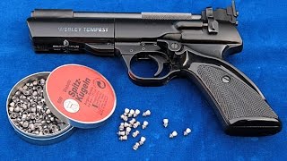 British airguns  the Webley Tempest springpiston 177 pellet gun [upl. by Letnahc]